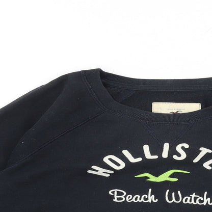 Hollister Womens Blue Cotton Pullover Sweatshirt Size M Pullover - Hollister Beach Watch