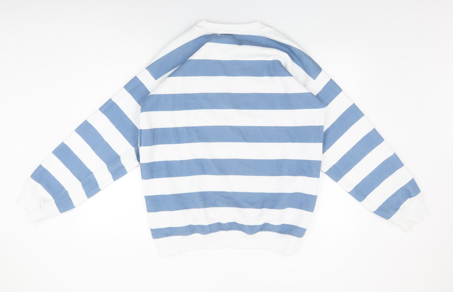 Daisy Street Womens White Striped Cotton Pullover Sweatshirt Size 8 Pullover - Los Angeles