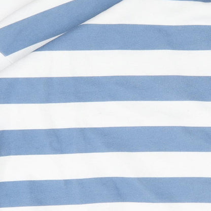 Daisy Street Womens White Striped Cotton Pullover Sweatshirt Size 8 Pullover - Los Angeles