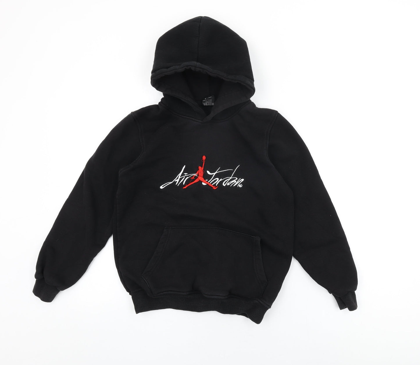 Air Jordan Boys Black Cotton Pullover Hoodie Size 11 Years Pullover