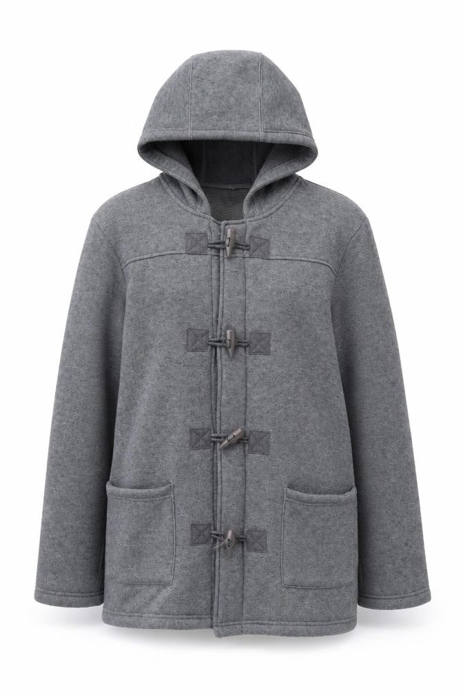 Womens UK Size L Cotton Traders Grey Overcoat