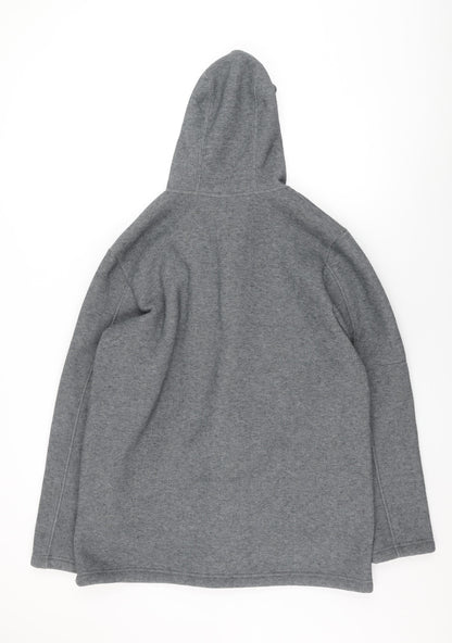 Womens UK Size L Cotton Traders Grey Overcoat
