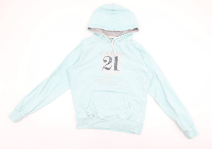 Quba & Co Womens Blue Cotton Pullover Hoodie Size 6 Pullover - British Sailmakers