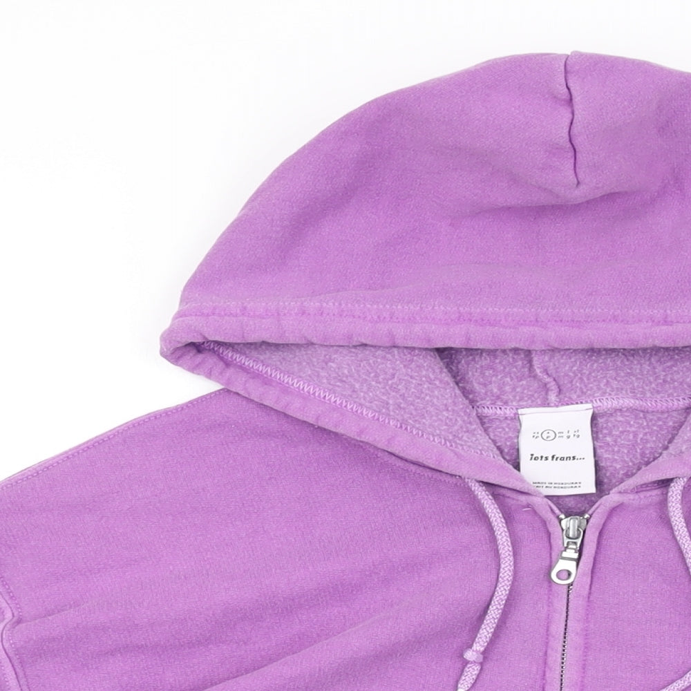 Urban Outfitters Mens Purple Cotton Full Zip Hoodie Size S