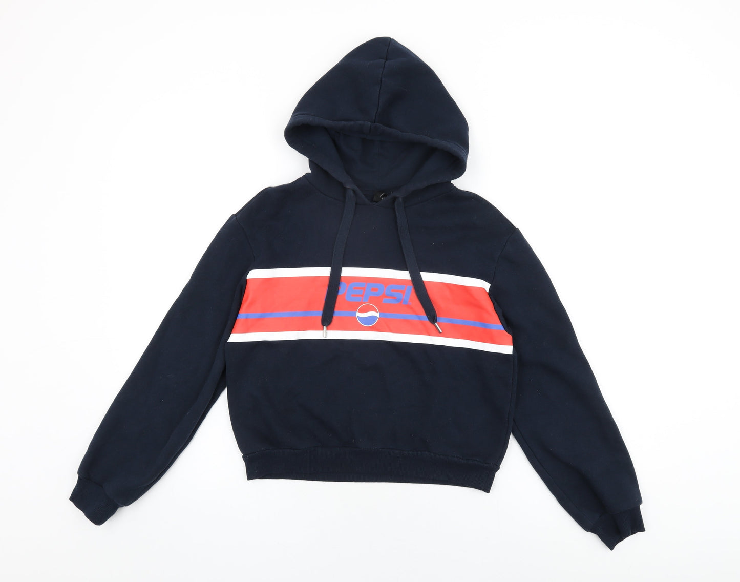 Pepsi Womens Blue Cotton Pullover Hoodie Size XS Pullover - Pepsi