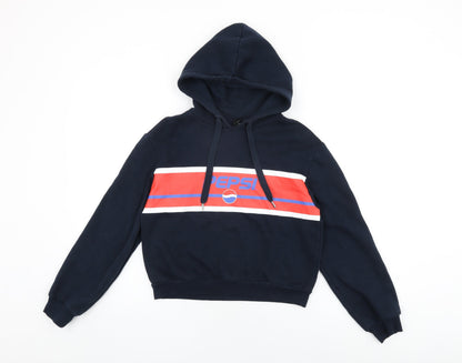Pepsi Womens Blue Cotton Pullover Hoodie Size XS Pullover - Pepsi