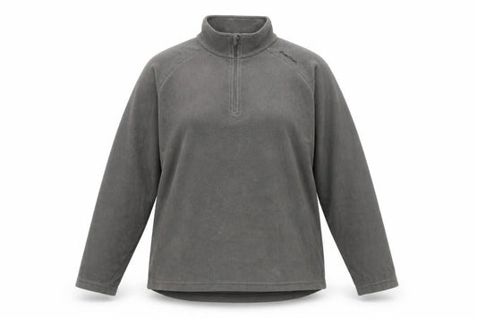 Decathlon Womens Grey Polyester Pullover Sweatshirt Size XL Zip