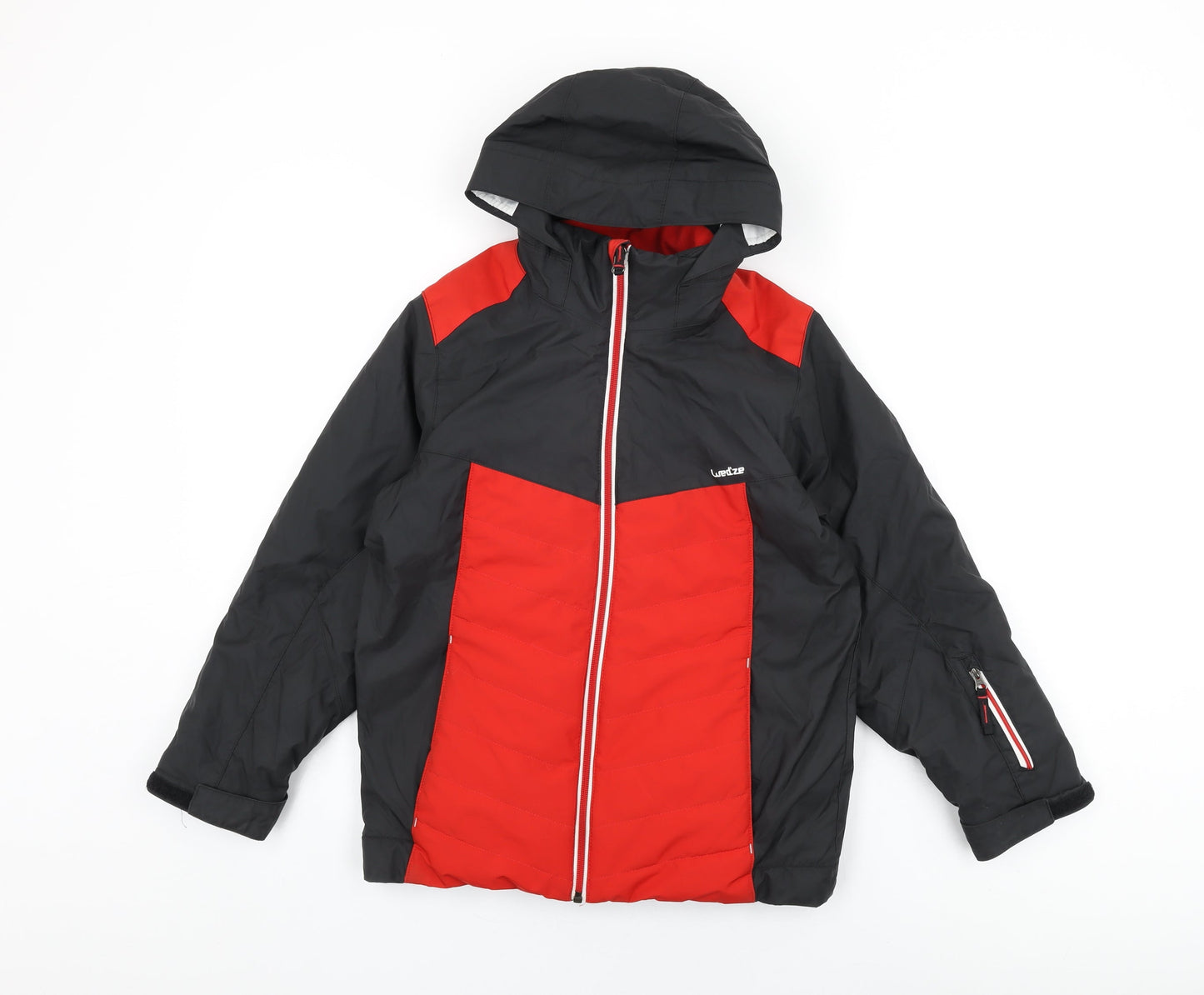 Wed'ze Boys Red Rain Coat Coat Size 10 Years Zip