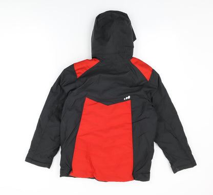 Wed'ze Boys Red Rain Coat Coat Size 10 Years Zip