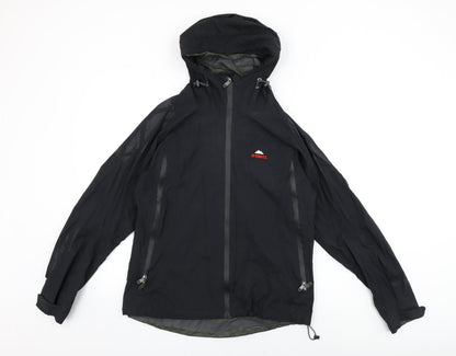 McKINLEY Womens Black Rain Coat Coat Size 12 Zip