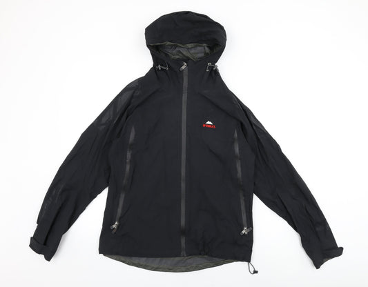 McKINLEY Womens Black Rain Coat Coat Size 12 Zip