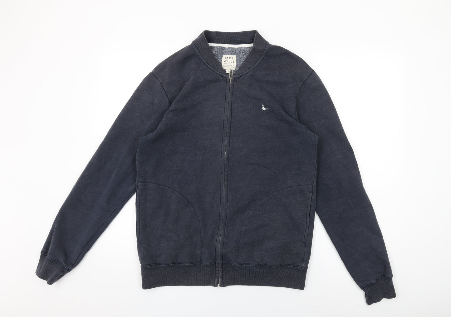 Mens UK Size S Jack Wills Blue Full Zip Sweatshirt