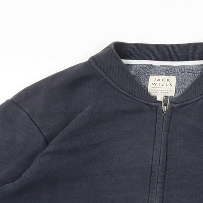 Mens UK Size S Jack Wills Blue Full Zip Sweatshirt
