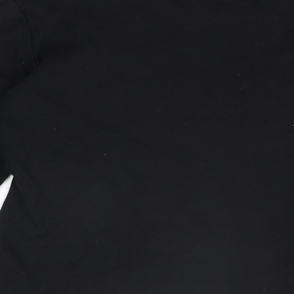 Mexx Womens Black Cotton Basic T-Shirt Size M Round Neck