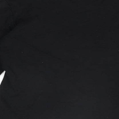 Mexx Womens Black Cotton Basic T-Shirt Size M Round Neck