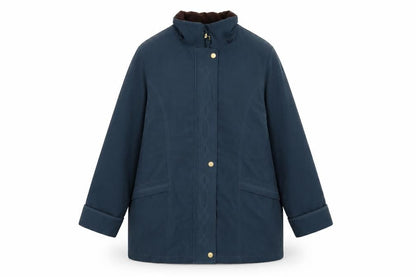 Womens UK Size 16 EWM Blue Overcoat