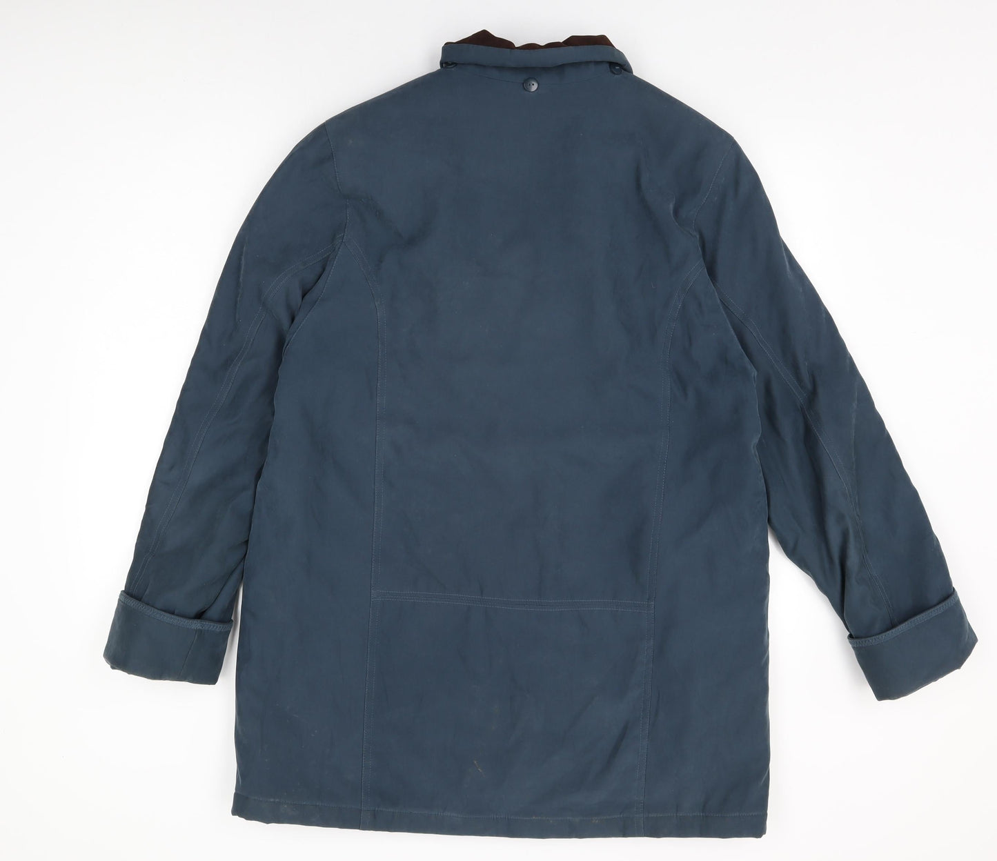 Womens UK Size 16 EWM Blue Overcoat