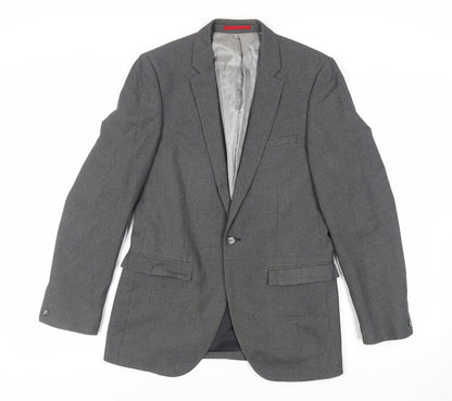Mens UK Size 38 Ventuno 21 Regular Grey Suit Jacket