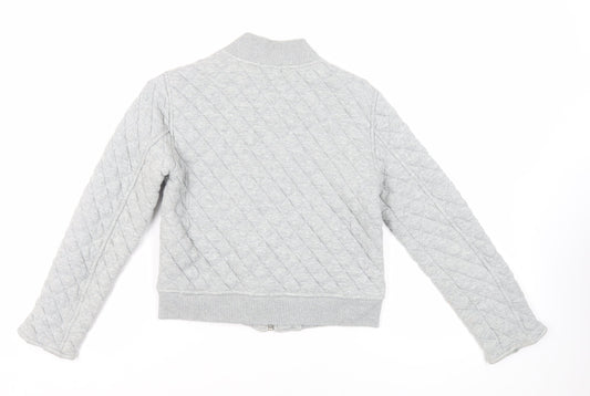 Gap Womens Grey Cotton Full Zip Sweatshirt Size XS Zip - Quilted