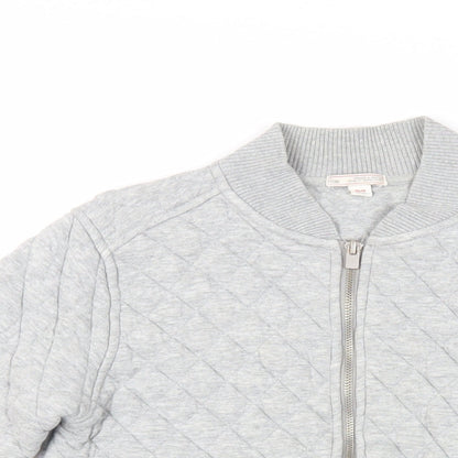 Gap Womens Grey Cotton Full Zip Sweatshirt Size XS Zip - Quilted