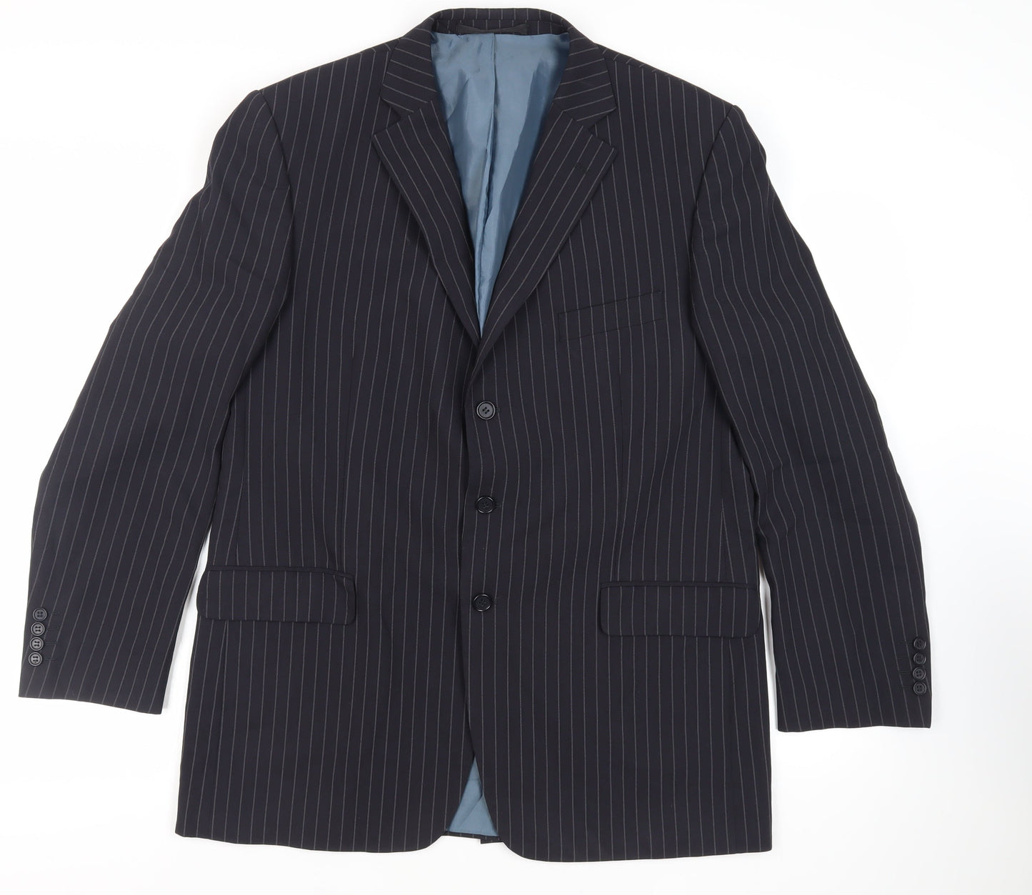 Mens UK Size 44 Marks and Spencer Regular Blue Suit Jacket