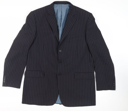 Mens UK Size 44 Marks and Spencer Regular Blue Suit Jacket
