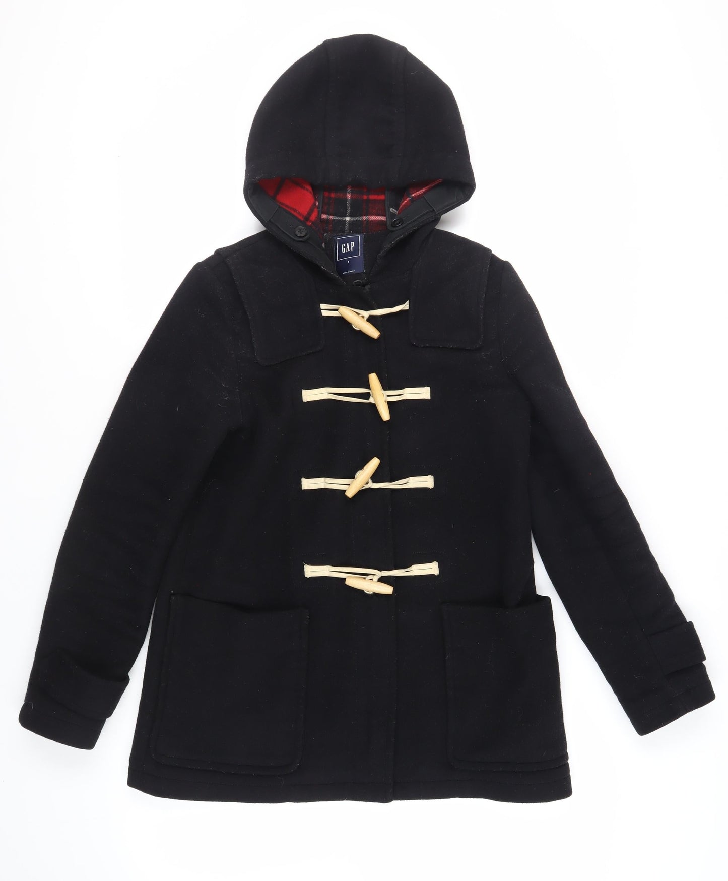 Womens UK Size S Gap Black Pea Coat