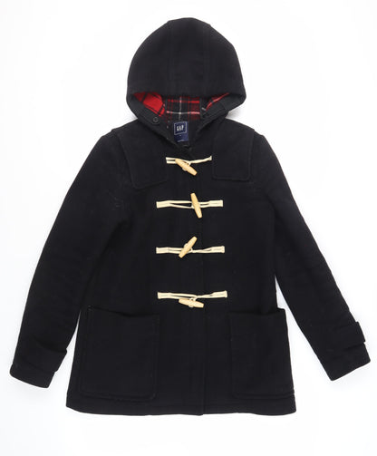 Womens UK Size S Gap Black Pea Coat