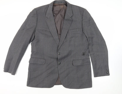 Mens UK Size 44 Boss Regular Grey Suit Jacket