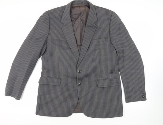 Mens UK Size 44 Boss Regular Grey Suit Jacket