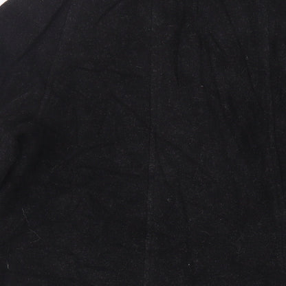 Womens UK Size 12 St Bernard Black Overcoat