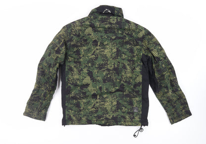 Falcon Boys Green Geometric Jacket Size 12 Years Zip - Logo Zipped Pockets