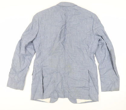 Mens UK Size 40 French Connection Regular Blue Suit Jacket