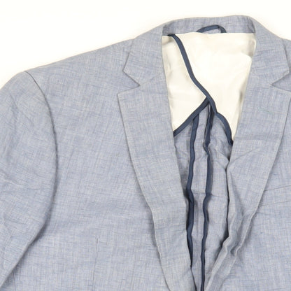 Mens UK Size 40 French Connection Regular Blue Suit Jacket