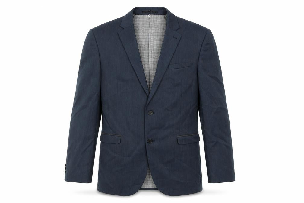 Next Mens Blue Polyester Jacket Suit Jacket Size 44 Regular