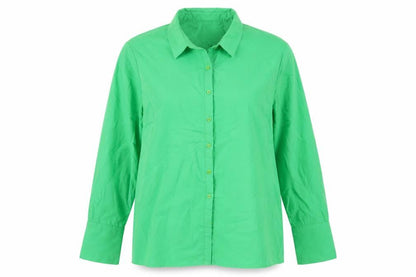 Womens UK Size 12 PRETTYLITTLETHING Green Basic Button-Up