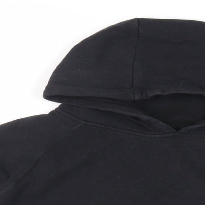 USA Pro Womens Black Cotton Pullover Hoodie Size 8 Pullover