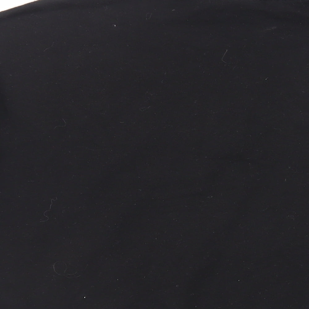Victoria's Secret Pink Womens Black Cotton Pullover Sweatshirt Size S Zip - Logo