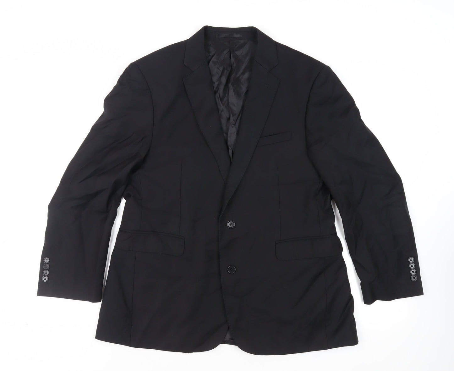 Mens UK Size 44 Cerruti Regular Black Suit Jacket
