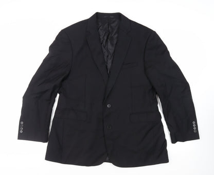 Mens UK Size 44 Cerruti Regular Black Suit Jacket