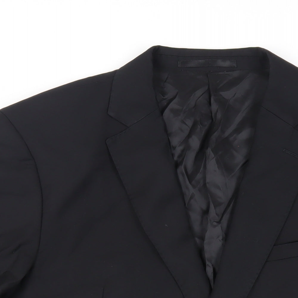 Mens UK Size 44 Cerruti Regular Black Suit Jacket