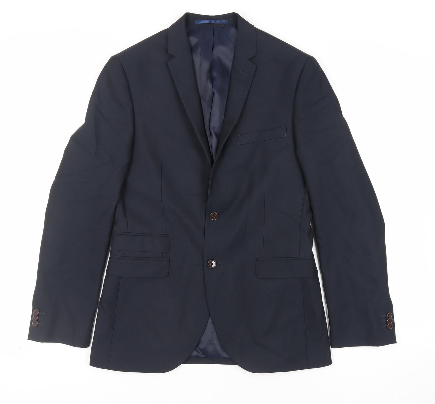 Mens UK Size 38 OneSix5ive Regular Blue Suit Jacket