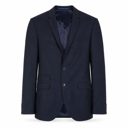 ONESIX5IVE5ive Mens Blue Polyester Jacket Suit Jacket Size 38 Regular