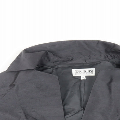 Womens UK Size 10 Gold Grey Jacket