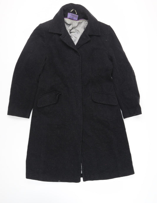 Autonomy Womens Grey Overcoat Coat Size 12 Button