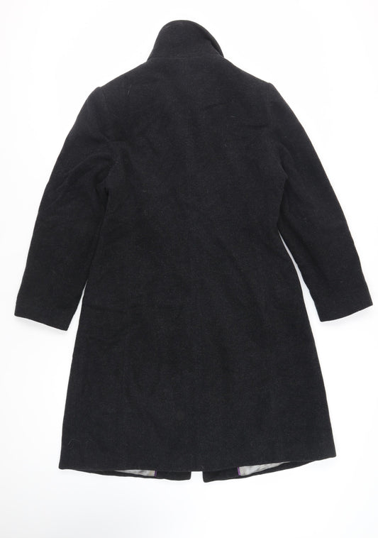 Autonomy Womens Grey Overcoat Coat Size 12 Button