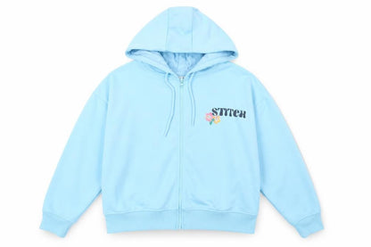 Womens UK Size M Disney Blue Full Zip Hoodie