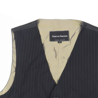 Mens UK Size 44 Pierre Remon Regular Black Suit Jacket