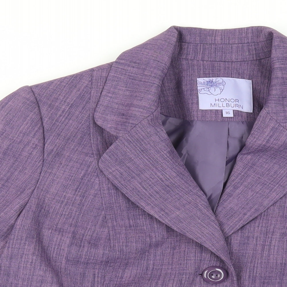 Womens UK Size 16 EWM Purple Jacket