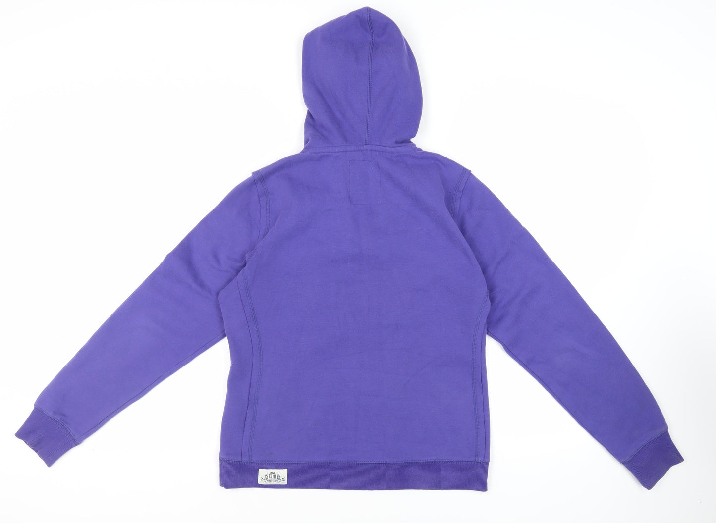 EMI Womens Purple Cotton Pullover Hoodie Size L Pullover - Logo Pockets Key Largo